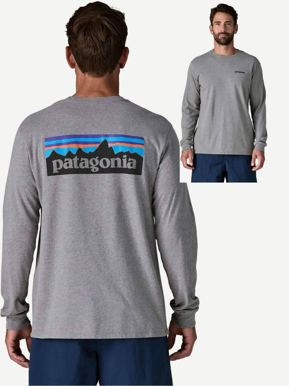 Patagonia Long-Sleeved P-6 Logo Responsibili-Tee